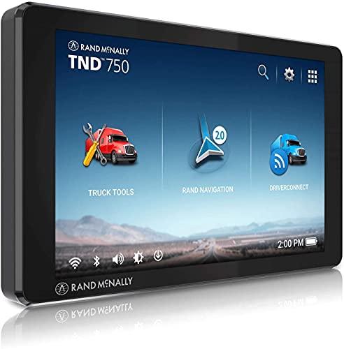 Rand McNally TND 750 7-inch GPS Truck Navigator with Built-in Dash Cam, Easy-to-Read Display and Custom Truck Routing (Renewed)