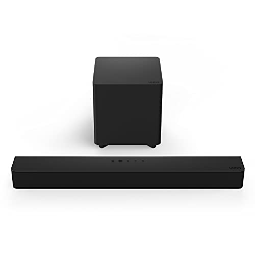 VIZIO V-Series 2.1 Compact Home Theater Sound Bar with DTS Virtual:X, Bluetooth, Wireless Subwoofer, Voice Assistant Compatible, Includes Remote Control - V21t-J8