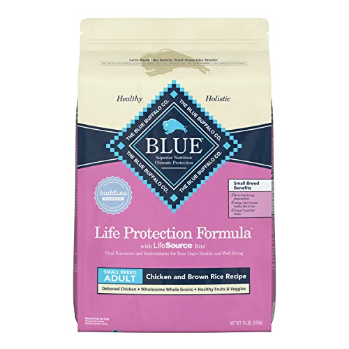 Blue Buffalo Life Protection Formula Natural Adult Small Breed Dry Dog Food, Chicken and Brown Rice 15-lb