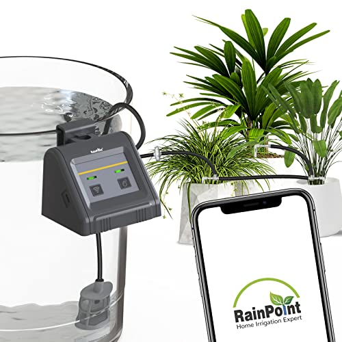 RAINPOINT Automatic Watering System, Plant Self Watering System Automatic Drip Irrigation Kit with Pump,Indoor Irrigation System for Potted Plants, APP Remote Control with Auto/Manual/Delay Mode