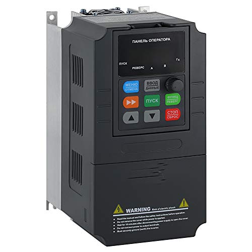 ATO 5 hp 3.7 kW 19.2A VFD, Single Phase 220V to 3 Phase Variable Frequency Drive Motor Control Inverter