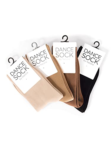 Natalie Dancewear Womens Ankle Dance Socks NSOCKDRK Dark One-Size