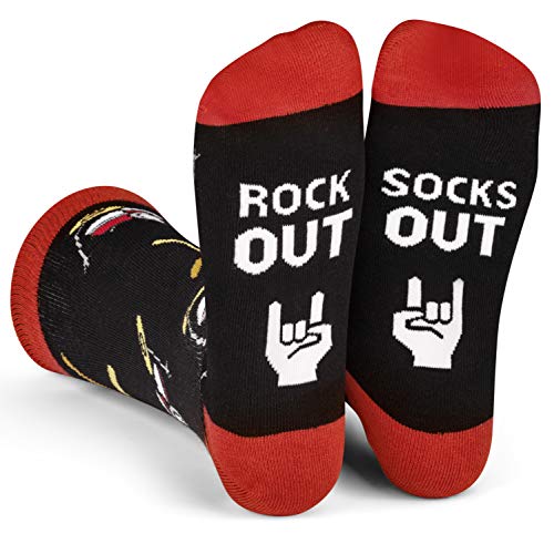 Lavley Rock Out Socks Out Drum Socks for Music fans, Drummers and Musicians - for Men and Women