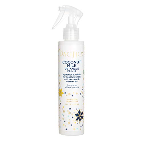 Pacifica Beauty, Coconut Milk Detangle Elixir, Detangler Spray, Leave In Conditioner, Conditioning, Coconut, Vitamin B, Nourishing, Silicone + Sulfate Free, Vegan + Cruelty Free