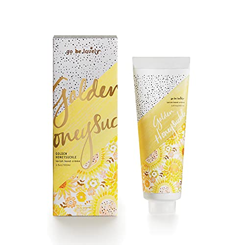 Illume Go Be Lovely Collection, Golden Honeysuckle Boxed Hand Cream, 3.5oz, White