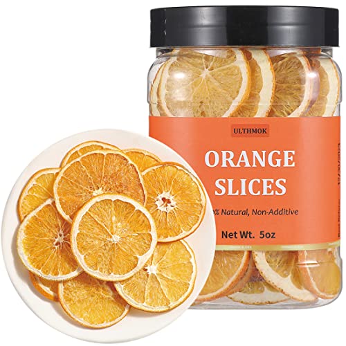 Premium Dried Orange Slices 5 Oz/142g,Dried Oranges.100% Natural & No Additves,No Sugar Added.