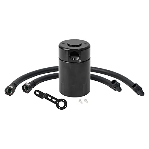 EVIL ENERGY Air Oil Separator,Oil Catch Can Compatible with 2014-2018 Chevy Silverado 1500/GMC Sierra 1500 2015-2020 Chevy Tahoe/Suburban/GMC Yukon 3OZ