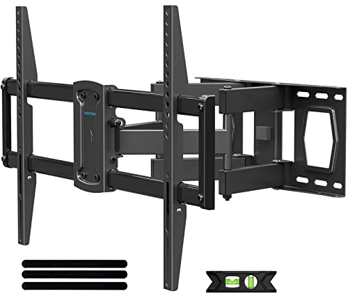 Full Motion TV Wall Mount Bracket for Most 42-82 inch TVs, Swivel Tilt Extension Level TV Mount, Max VESA 600x400mm, Holds up to 120lbs & 16" Wood Studs with Hole Drilling Template by USX STAR