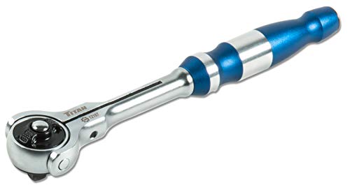 Titan 12167 1/4-Inch Drive x 6-1/2-Inch 90-Tooth Swivel Head Ratchet