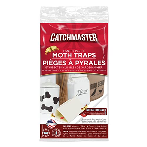 Catchmaster Pro Strength Pantry Pest And Moth Traps With Pheromones - Pack of 6 Glue Moth Traps