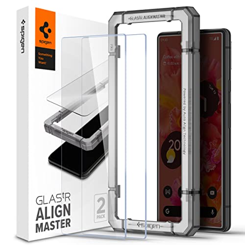 Spigen Tempered Glass Screen Protector [GlasTR AlignMaster] designed for Pixel 6 (2021) - [2 Pack]
