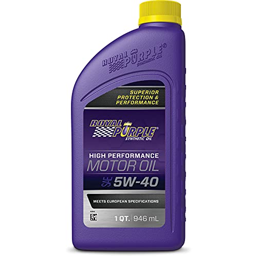 Royal Purple 06540 API-Licensed SAE 5W-40 High Performance Synthetic Motor Oil, 1 Quart (Pack of 6)