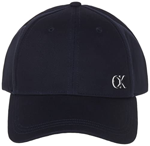 Calvin Klein CK Baseball hat with Adjustable Back Visor Article K50K508252 CK Outlined BB Cap, BA7 Ck Navy, One Size