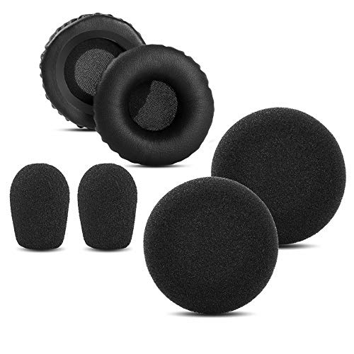 YDYBZB Ear Pads Foam Compatible with VXI BlueParrott B250-XT Plus B250XT B150 Headset Replacement Ear/Mic Cushion Kit 6 Pcs (Style 1)