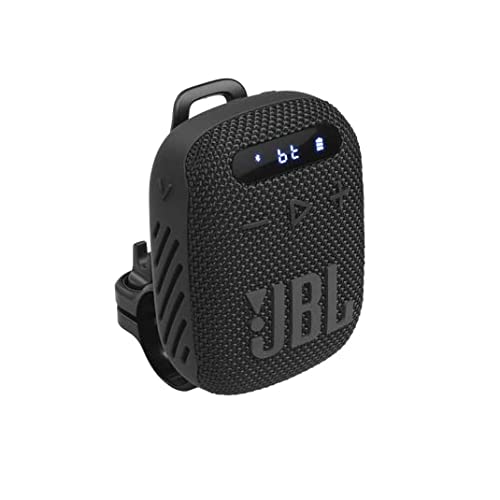 JBL Wind 3 FM Bluetooth Handlebar Speaker, Black