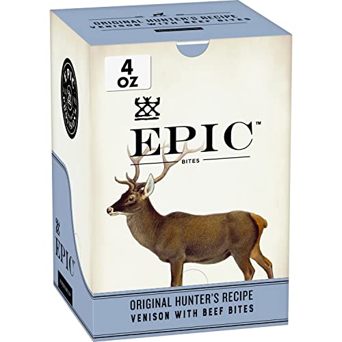 Epic Provisions Venison & Beef Bites, Keto Friendly, Whole30, 8 ct, 2.5 oz Pouches