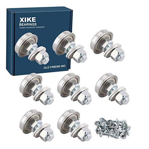 XiKe Stem Rocker Assembly Bearing 1-1/8" OD, Glider and Rocker Hardware, Furniture and Miscellaneous, with Mounting Hardware Bearing, Compatible 124094. (8)