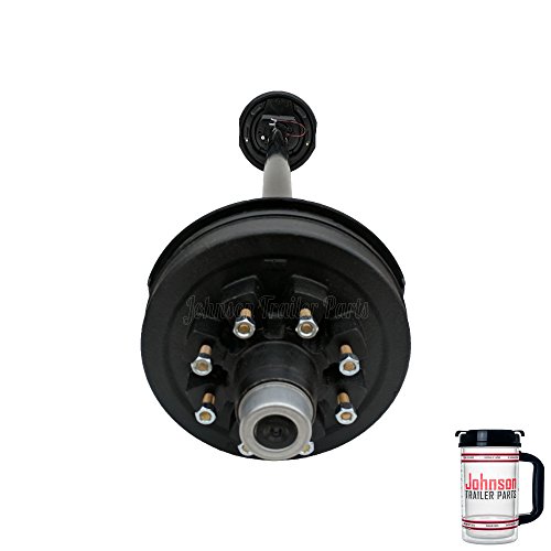 Rockwell American 7,000 lb Electric Brake Trailer Axle - 8 Lug 6.5" Bolt Pattern (73" Hubface - 58" Spring Center)