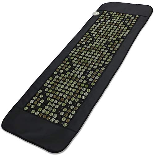 UTK Full Body Quantum Wave Heating pad,Infrared Heating Pad for Pain,60 Passive Magnet Stones,86 Tourmaline Stones, 283 Natural Jade Stones, Memory Function, Auto Shut Off(Large: 24'' x 70'')