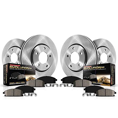 Power Stop KOE6171 Autospecialty Front and Rear Replacement Brake Kit-OE Brake Rotors & Ceramic Brake Pads