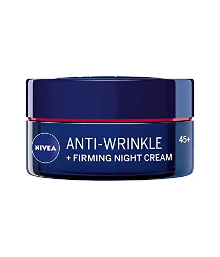 Nivea Anti-wrinkle + firming night care face cream 45+ with macadamia nut oil, shea butter and panthenol 50ml / 1.69 oz