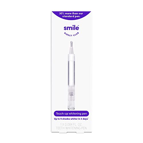 SmileDirectClub Teeth Whitening 2.5ml Gel Touch-Up Pen - 75% More Gel Than Our Standard Pens - Professional Strength Hydrogen Peroxide - Pain Free and Enamel Safe