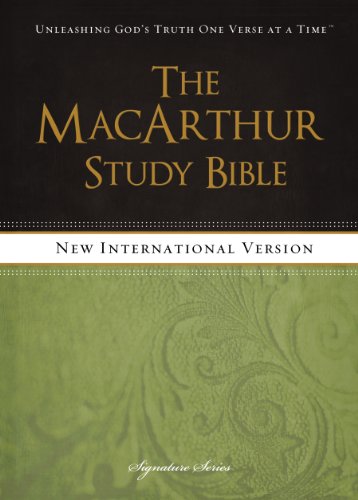 NIV, The MacArthur Study Bible: Holy Bible, New International Version (Signature)