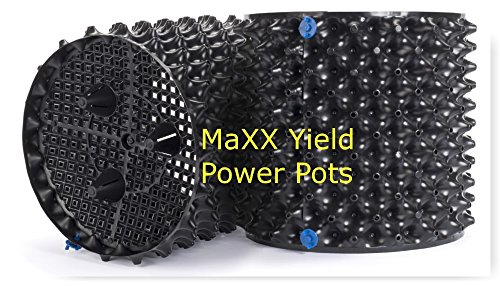 MaXX Yield Power Pot" 6 Pack! of 5 Gallon Equivalent Air Pruning Pots (Approximate Volume 4.4 Gallons)