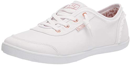 Skechers womens Bobs B Cute Sneaker, White, 9 US