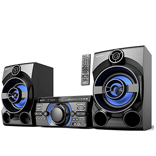 Sony Bluetooth Stereo Shelf System, HiFi Sound Speaker System with Remote Control, USB, FM Radio, Audio in, TV Music for Home