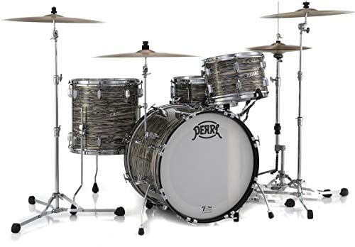 Pearl President Series Deluxe 3-piece 75th Anniversary Edition Shell Pack in Desert Ripple (#768) covered finish featuring 20"x14" Bass Drum w/Cymbal Holder, 12"x8" Tom, and 14"x14" Floor Tom