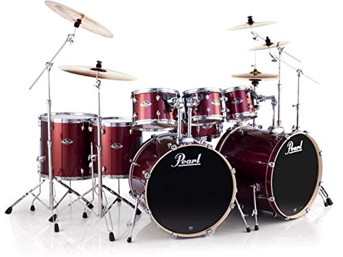 Pearl Export EXX 8-Piece Double Bass Drum Set with Hardware - Burgundy