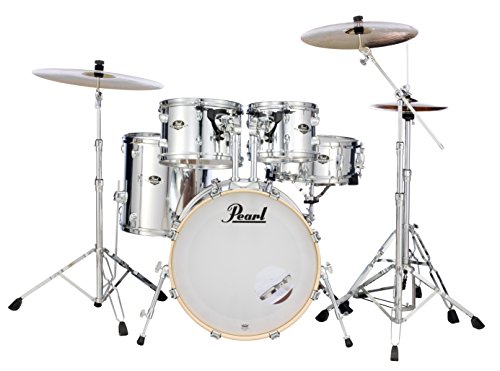 Pearl Export 5-pc. Drum Set w/830-Series Hardware Pack (Cymbals not Included), Mirror Chrome (EXX705N/C49)