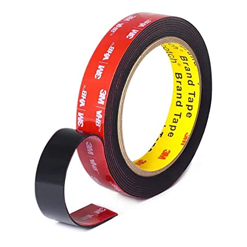 Double Sided Tape,3M VHB Heavy Duty Double Sided Tape,15.4FT Length, 1/2 Inch Width for Car, LED Strip Lights, Home Decor, Office Decor, Made of 3M VHB Tape (1/2in*15.4FT)