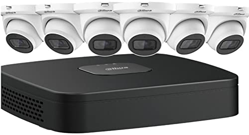 Dahua N484E62S 8Ch NVR Kit with 6 4MP Starlight Mini Eyeball Cameras