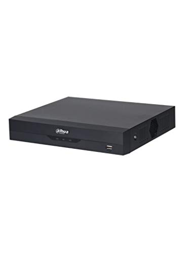 Dahua NVR 4 Channel IP/WizSense/4 PoE/H.265+/ 80Mbps/HDMI and VGA/ 1 Channel with Facial Recognition or 2 Channels with Perimeter Protection or 4 Channels with SMD/1 SATA up to 8TB/