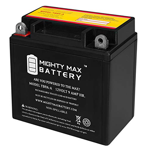 YB9A-A 12V 9AH Battery Replacement for Champion 9A-A, Deka YB9A-A