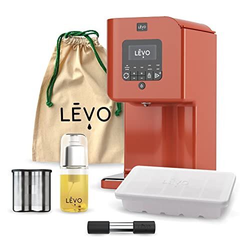 LVO - LVO II Essentials Kit- Herbal Oil and Butter Infusion Machine - Includes Power Pod, Herb Press, Herb Block Tray, Infusion Sprayer, Drawstring Bag (Paprika Red)