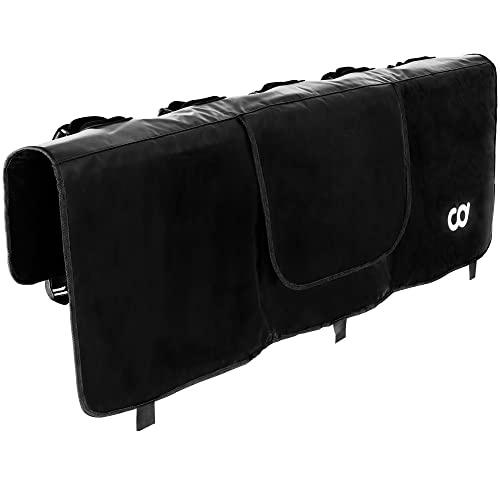 CyclingDeal Tailgate Bike Pads - 52" Wide - Bicycle Rack Cover for Pickup Truck - Truck Bed Car MTB Carrier - Great for Mountain Bikes - Size S (5 Bikes)