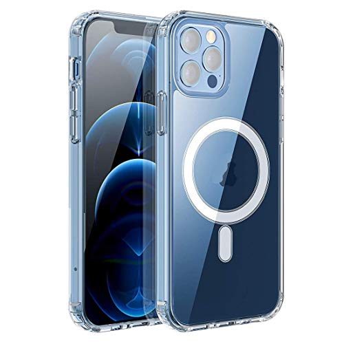 LANDEE Compatible with iPhone Xs Mag-Safe Case,for iPhone X Mag-Safe Case Clear Magnetic Case Transparent