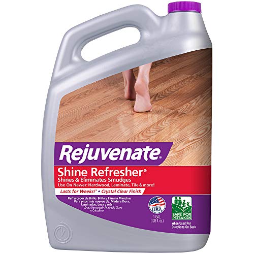 Rejuvenate Shine Refresher Hardwood Polish Restorer Removes Scratches from Wood Floors Restores Shine and Protects Laminate Linoleum Tile Vinyl and more