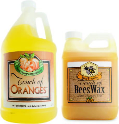 Touch Of Oranges Large Set | Furniture Polish | Wood Wax | Cleaner & Restorer for Hardwood Floor, Cabinets and Real Wood