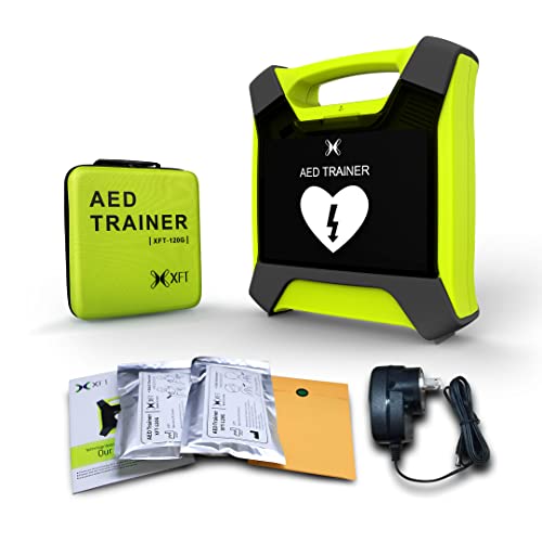 AED Trainer, XFT Professional AED Training Kit CPR Training Equipment Training Device Automatic External Defibrillator Simulator, for First Aid Trainee Beginner(XFT-120G)