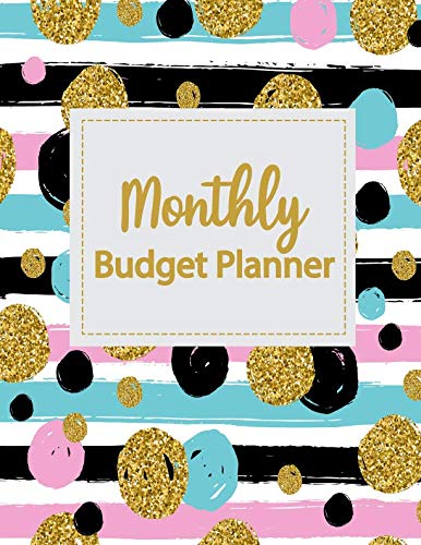 Monthly Budget Planner: Weekly Expense Tracker Bill Organizer Notebook Business Money Personal Finance Journal Planning Workbook size 8.5x11 Inches Glitter Dots Style (Expense Tracker Budget Planner)