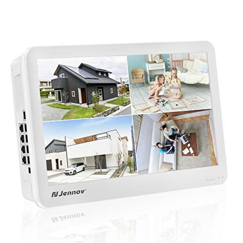 4K 8CH Network Video Recorder with Screen, Jennov 8CH POE NVR (8MP/5MP/4MP/3MP/1080P), Supports up to 8 x 8MP/4K IP Cameras, 8-Channel Power Over Ethernet (HDD Not Included)