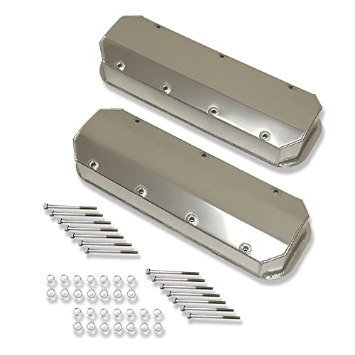 DEMOTOR PERFORMANCE Fabricated Tall Valve Covers Aluminum for 1965-1995 BBC Chevy 396 454 502