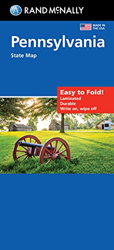 Rand McNally Easy To Fold: Pennsylvania State Laminated Map