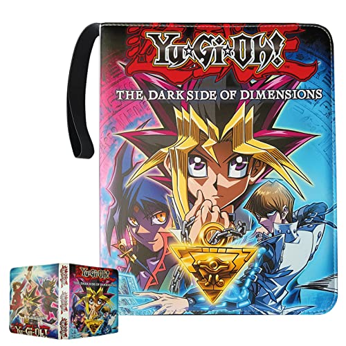 sabermaster Trading Card Binder for YuGiOh, Fits 720 Cards Card Collector Album Holder,with 40 Removable Sleeves Toys Gifts for Boys Girls (2)