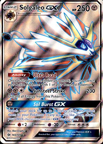 Pokemon - Solgaleo GX - 143/149 - Full Art Ultra Rare