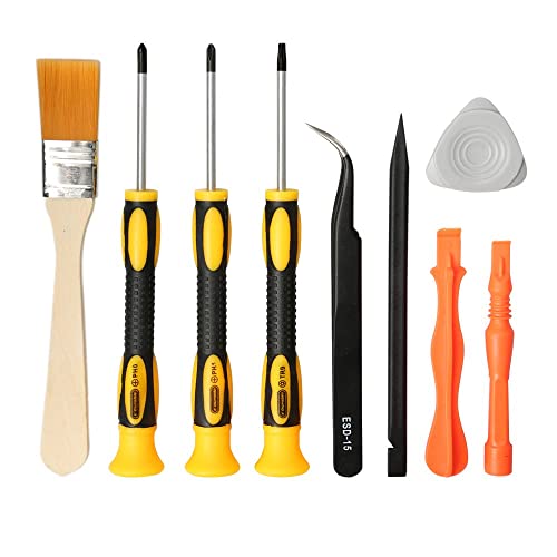 LIFEGOO Cleaning Repair Tool Kit for PS3 PS4 PS5 Complete Screwdriver Set - PS4 Security Torx Screwdriver T9(TR9) Phillips PH0 PH1(PS3/4/5)